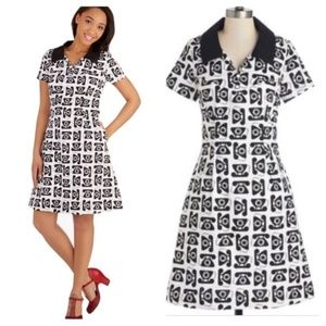 Modcloth Bea and Dot  Rotary Phone dress Rare!
